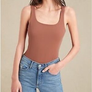 Banana Republic Scoop Neck Thong Bodysuit